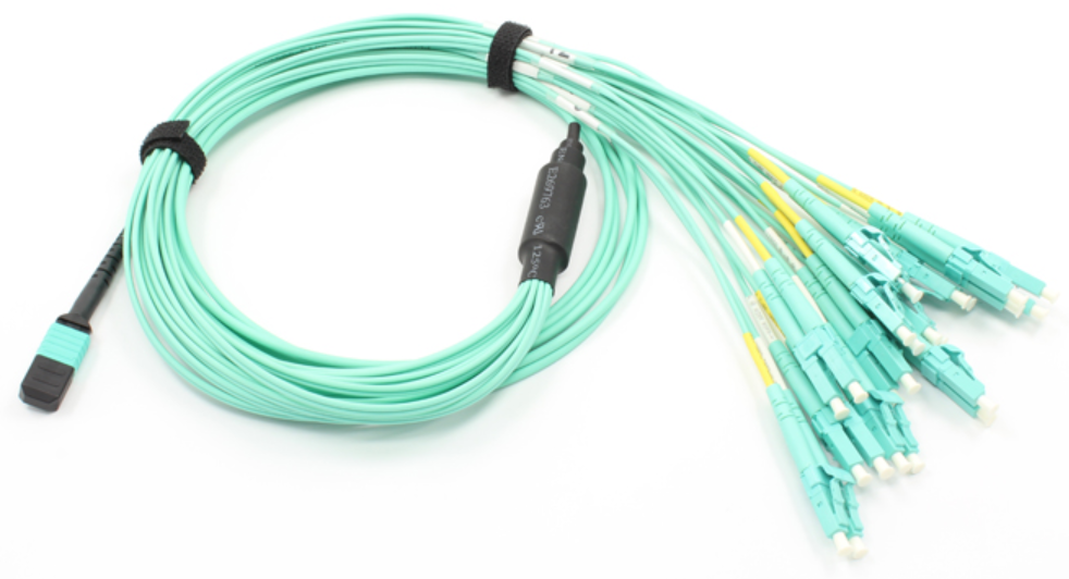 MPO-LC雙芯光纖跳線