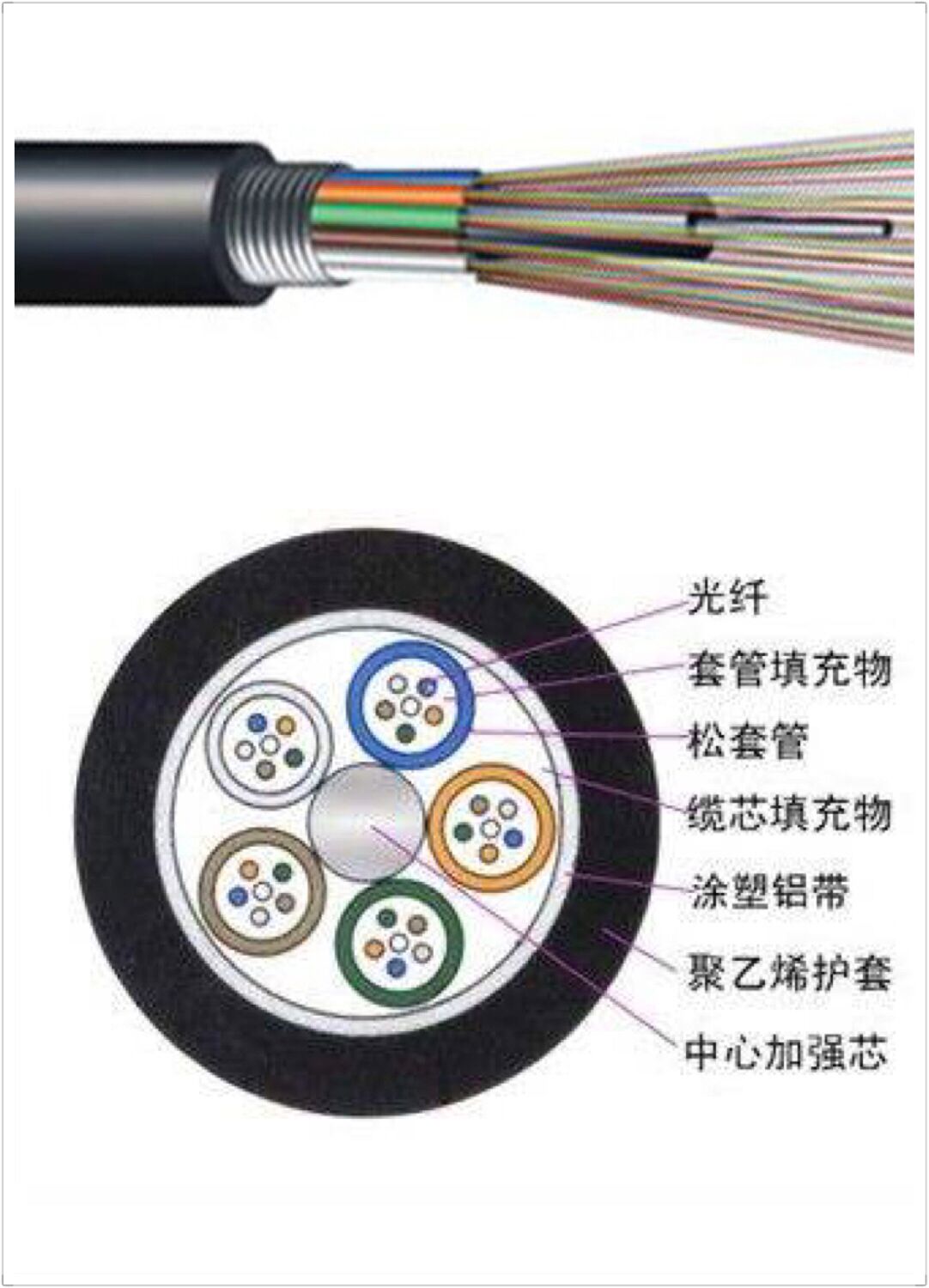 GYTA層絞式鋁鎧裝光纜