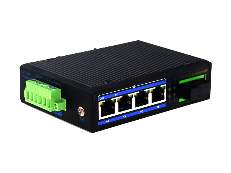 工業級百兆1光4電光纖交換機