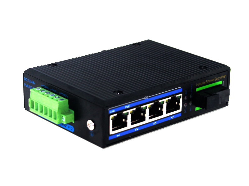 工業級千兆1光4電光纖交換機