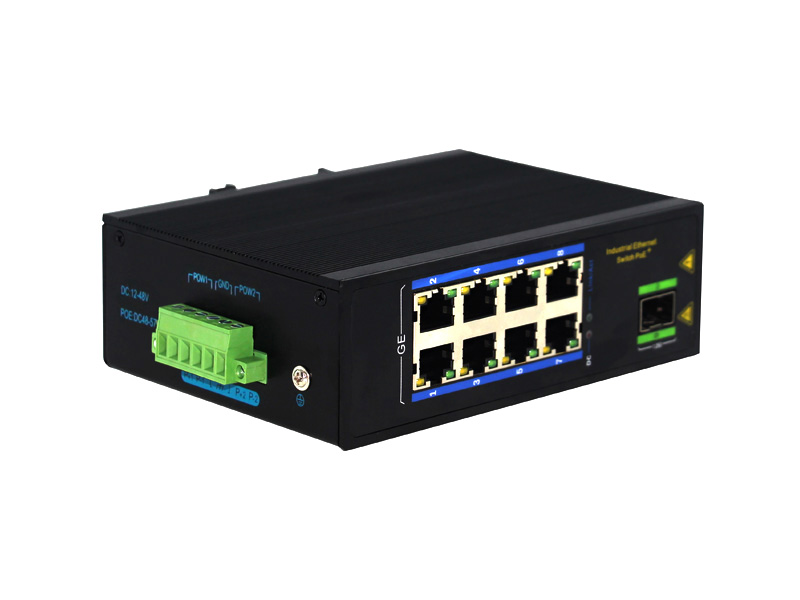 工業級千兆1光8電SFP光纖交換機